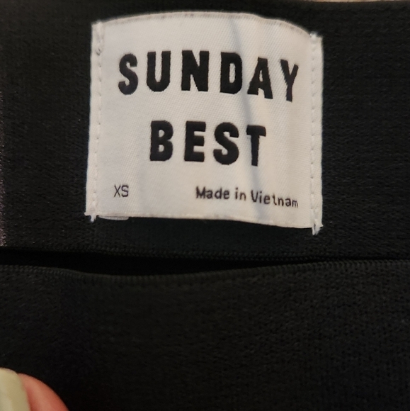 Aritzia faux wrap mini skirt - Picture 3 of 5